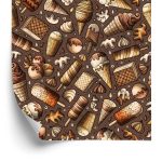 Behang Chocolade Snoepjes
