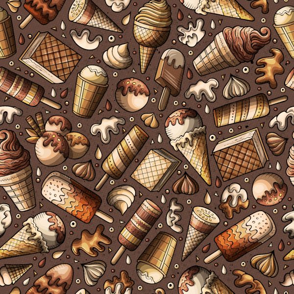 Behang Chocolade Snoepjes - Afbeelding 2