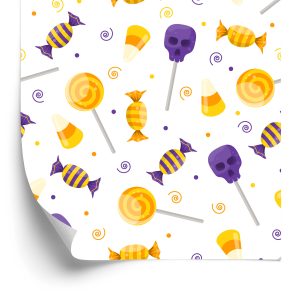 Behang Snoepjes Voor Halloween