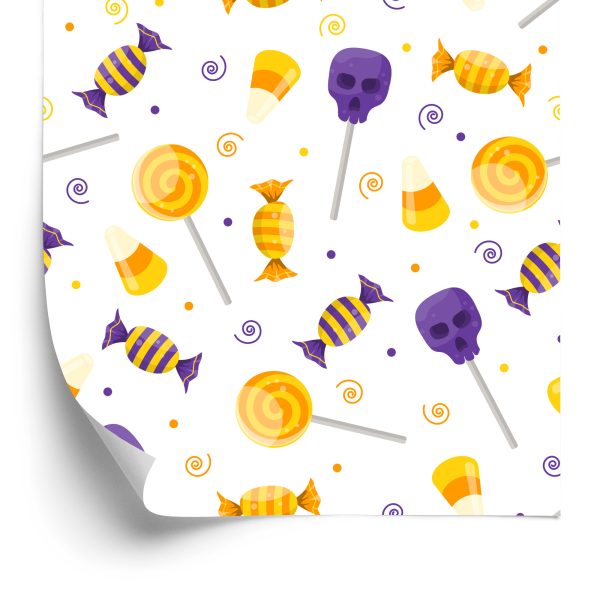 Behang Snoepjes Voor Halloween