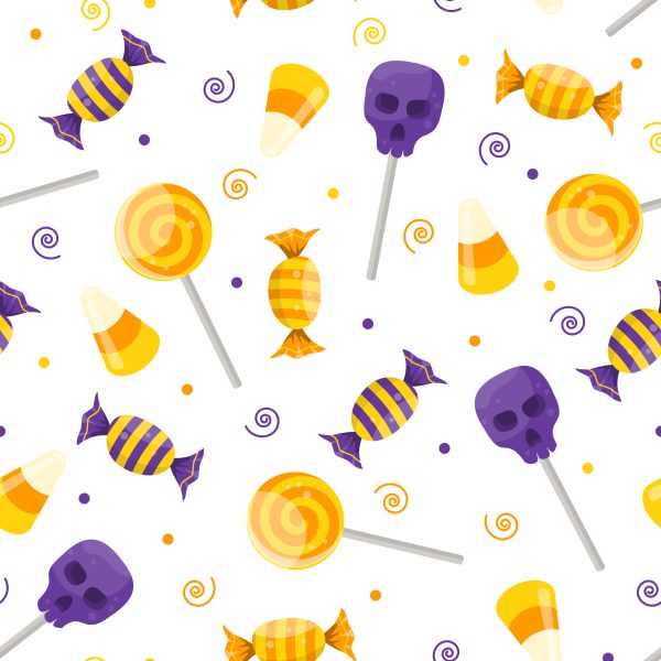 Behang Snoepjes Voor Halloween - Afbeelding 2