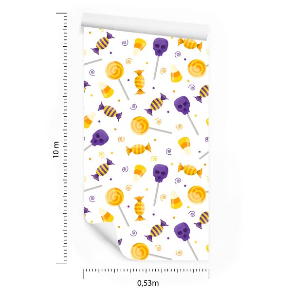 Behang Snoepjes Voor Halloween - Afbeelding 8