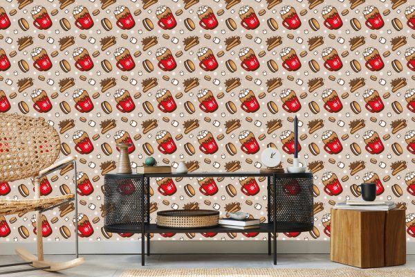 Behang Kerstsnoepjes - Afbeelding 5