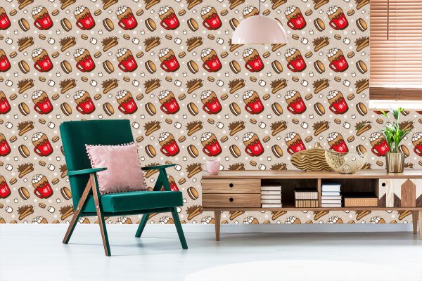 Behang Kerstsnoepjes - Afbeelding 6