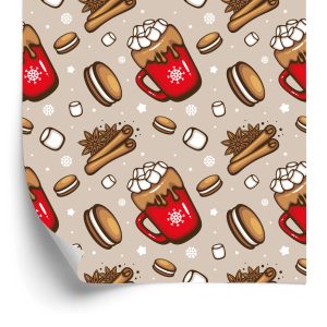 Behang Kerstsnoepjes