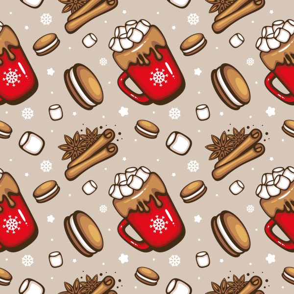 Behang Kerstsnoepjes - Afbeelding 2