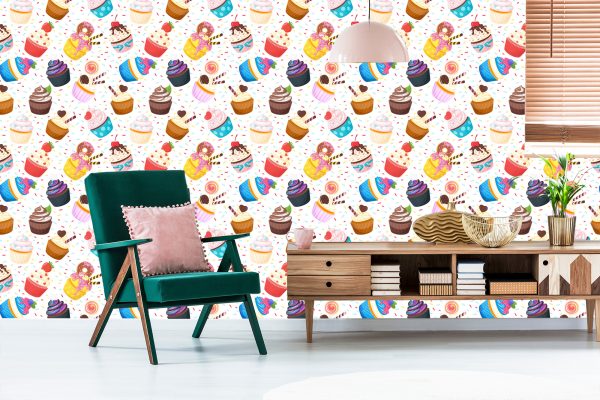 Behang Kleurrijke Muffins - Afbeelding 6