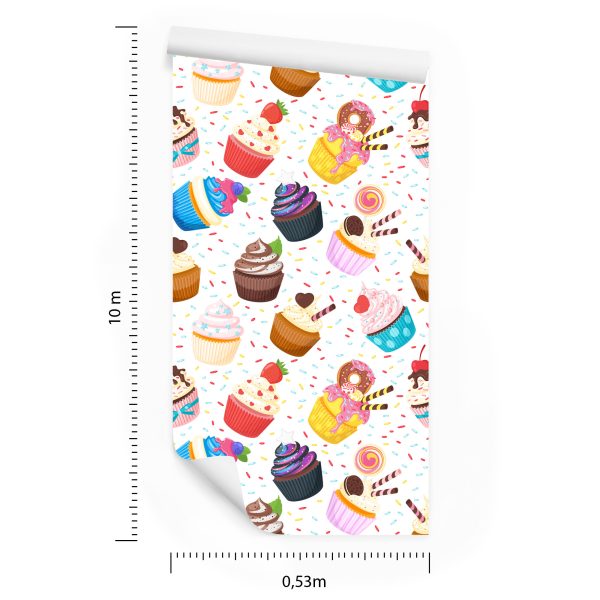 Behang Kleurrijke Muffins - Afbeelding 8
