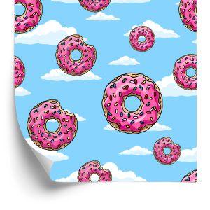 Behang Donuts In De Wolken