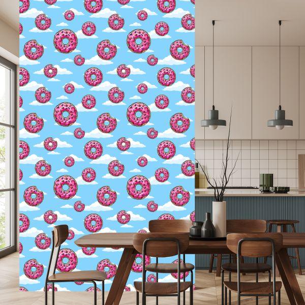 Behang Donuts In De Wolken - Afbeelding 4