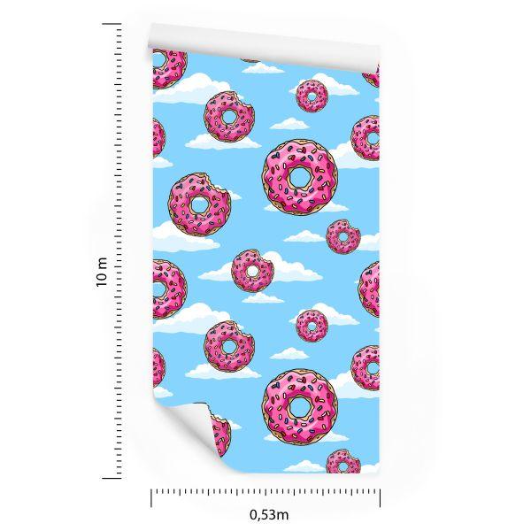 Behang Donuts In De Wolken - Afbeelding 8
