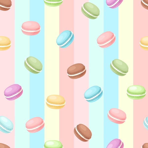 Behang Koekjes In Pastelkleuren - Afbeelding 2