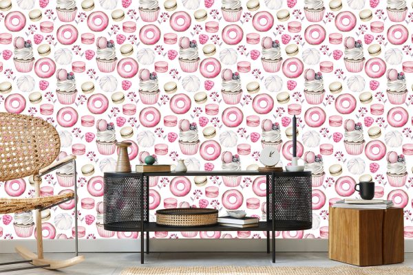 Behang Vintage Gebak - Afbeelding 5