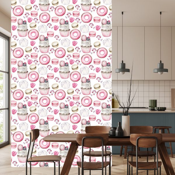 Behang Vintage Gebak - Afbeelding 4