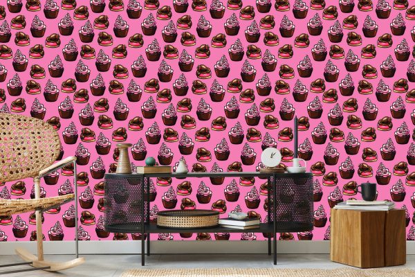 Behang Cupcakes - Afbeelding 5