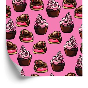 Behang Cupcakes
