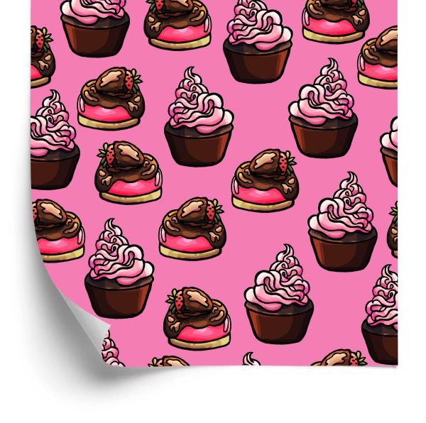 Behang Cupcakes