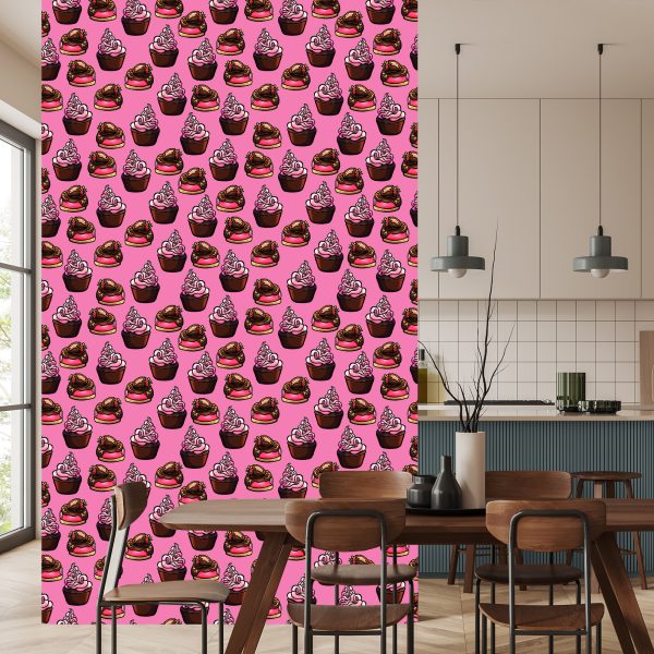 Behang Cupcakes - Afbeelding 4