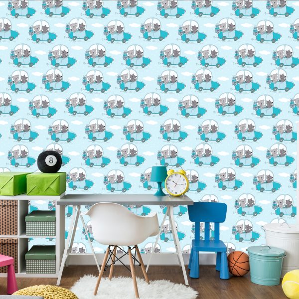 Behang Voor Kinderen - Teddyberen En Wolven Op Reis - Afbeelding 4