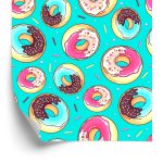 Behang Kleurrijke Donuts Met Hagelslag