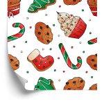 Behang Kerstsnoepjes