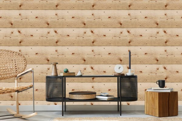 Behang Horizontale Houten Planken - Afbeelding 5