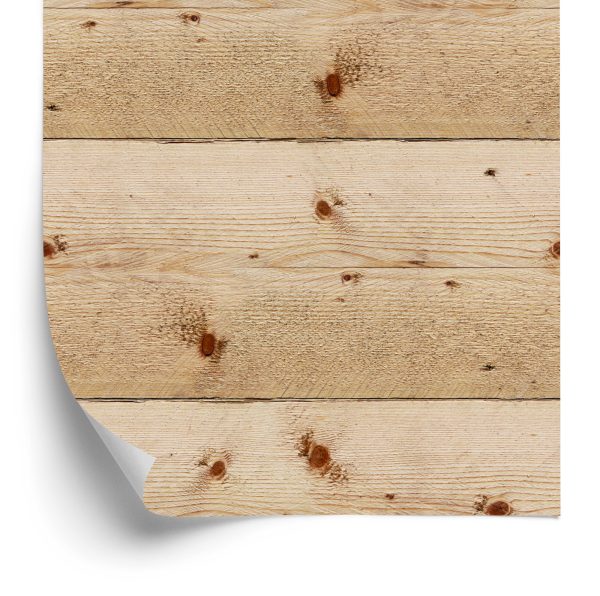 Behang Horizontale Houten Planken