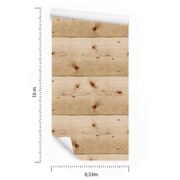 Behang Horizontale Houten Planken - Afbeelding 8