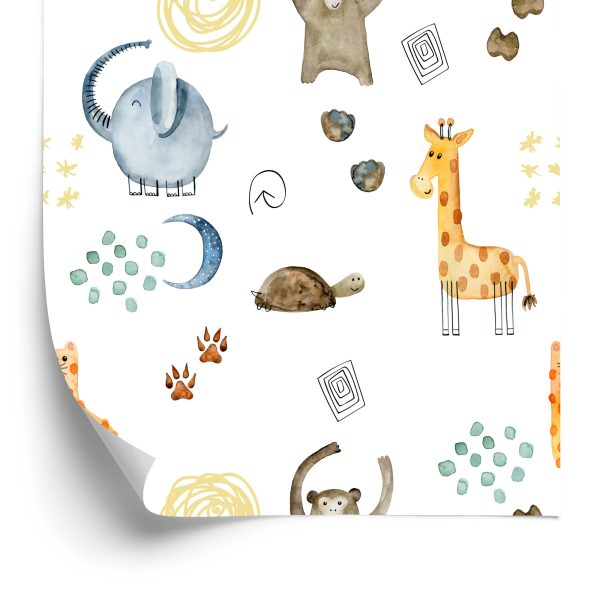 Behang Dieren Aquarel Tekenen