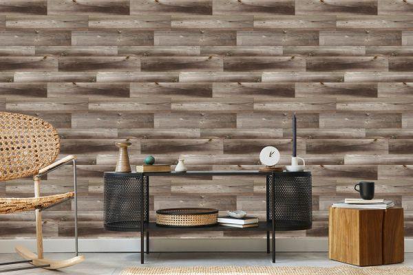 Behang Modern Houten Plankenpatroon - Afbeelding 5