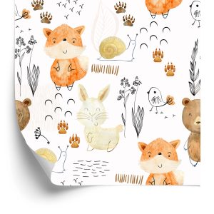 Behang Aquarel Dieren