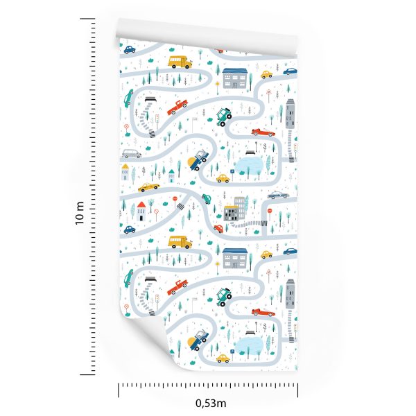 Behang Stripboekenstad - Afbeelding 8