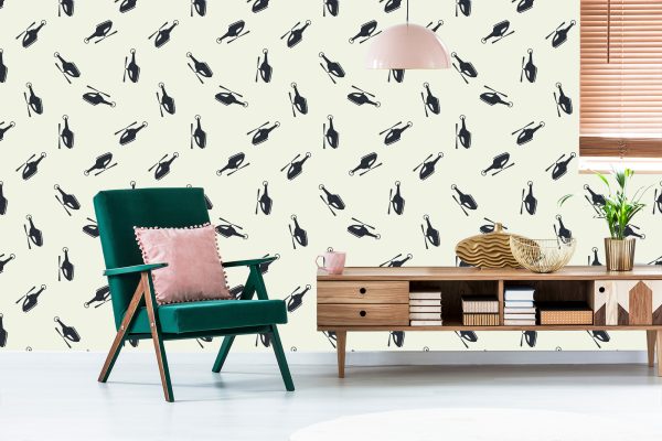 Behang Minimalistische Helikopters - Afbeelding 6