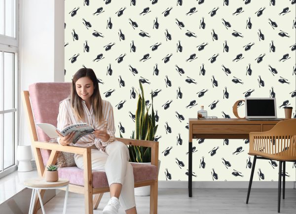 Behang Minimalistische Helikopters - Afbeelding 7