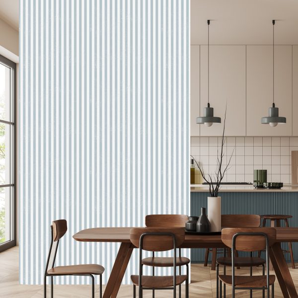 Behang Vintage Verticale Strepen - Afbeelding 4