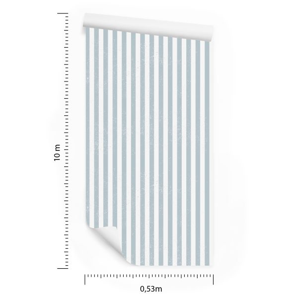 Behang Vintage Verticale Strepen - Afbeelding 8