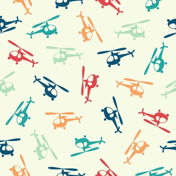 Behang Kleurrijke Helikopters - Afbeelding 2