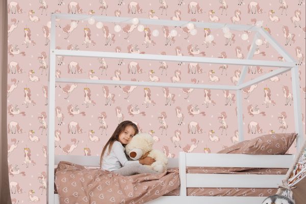 Behang Voor Kinderen - Schattige Eenhoorns - Afbeelding 7
