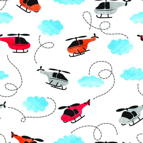 Behang Kleurrijk Geschilderde Helikopters - Afbeelding 2