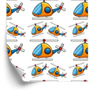 Behang Sprookjesachtige Speelgoedhelikopters