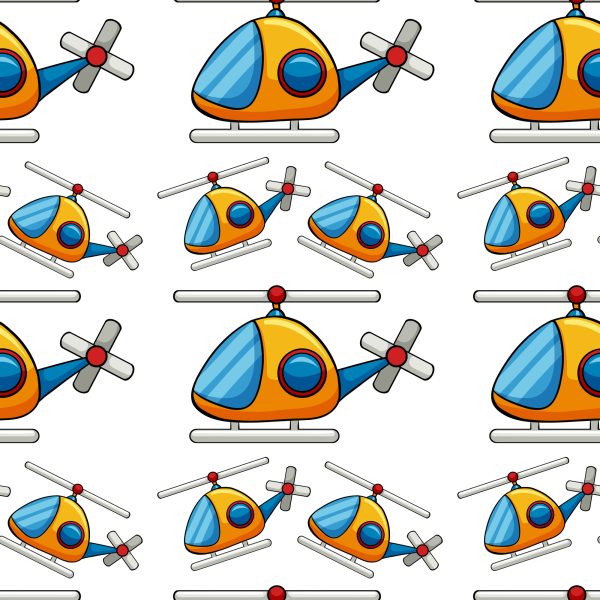 Behang Sprookjesachtige Speelgoedhelikopters - Afbeelding 2