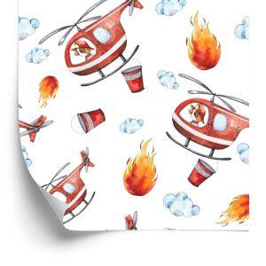 Behang Kleurrijke Sprookjesbrandweer