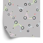 Behang Kleurrijke Scooters