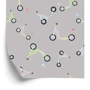 Behang Kleurrijke Scooters