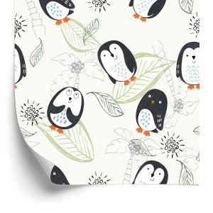 Behang Voor Kinderen - Pinguïns Vanaf Tekenfilms