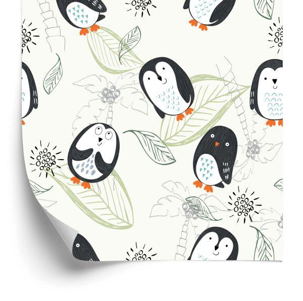 Behang Voor Kinderen - Pinguïns Vanaf Tekenfilms