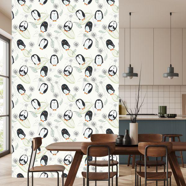 Behang Voor Kinderen - Pinguïns Vanaf Tekenfilms - Afbeelding 4