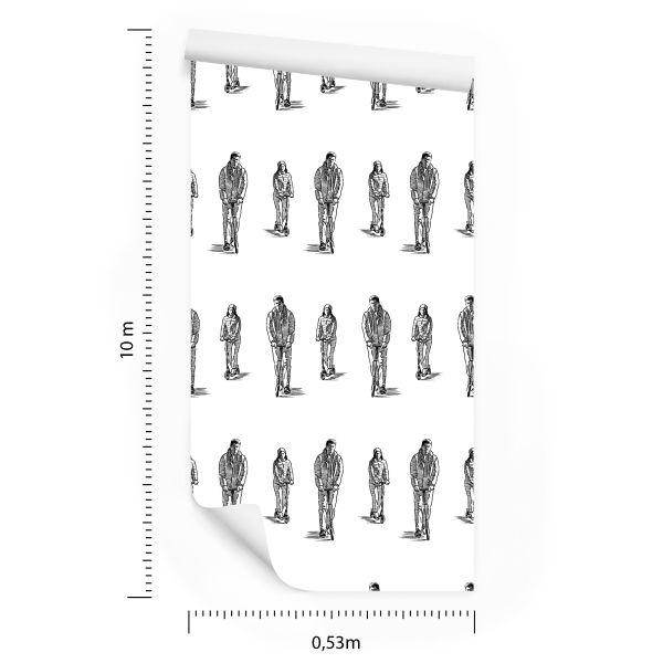 Behang Jeugd Op Scooters - Afbeelding 8