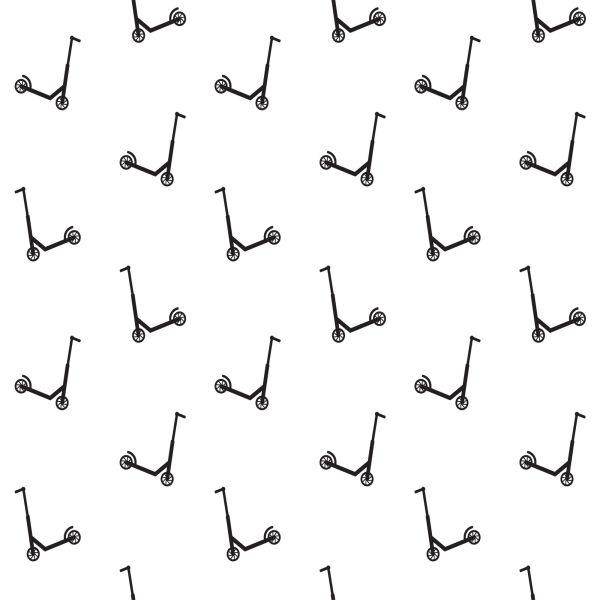 Behang Minimalistische Scooters - Afbeelding 2