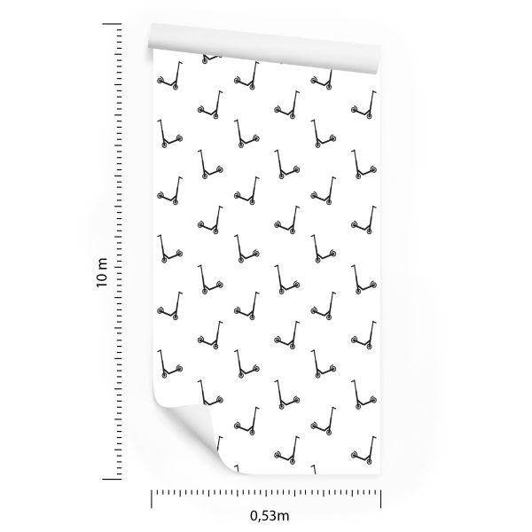 Behang Minimalistische Scooters - Afbeelding 8
